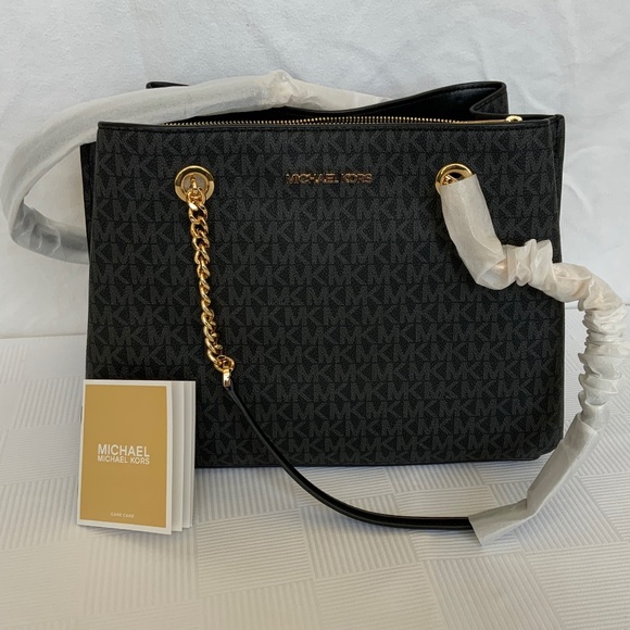 Michael Kors Bags Michael Kors Teagan Large Tote Shoulder Bag Black